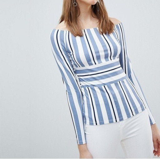 Striped bardot top (Ivyrevel), Kleding | Dames, Ivyrevel, Overige kleuren, Ophalen of Verzenden, Zo goed als nieuw