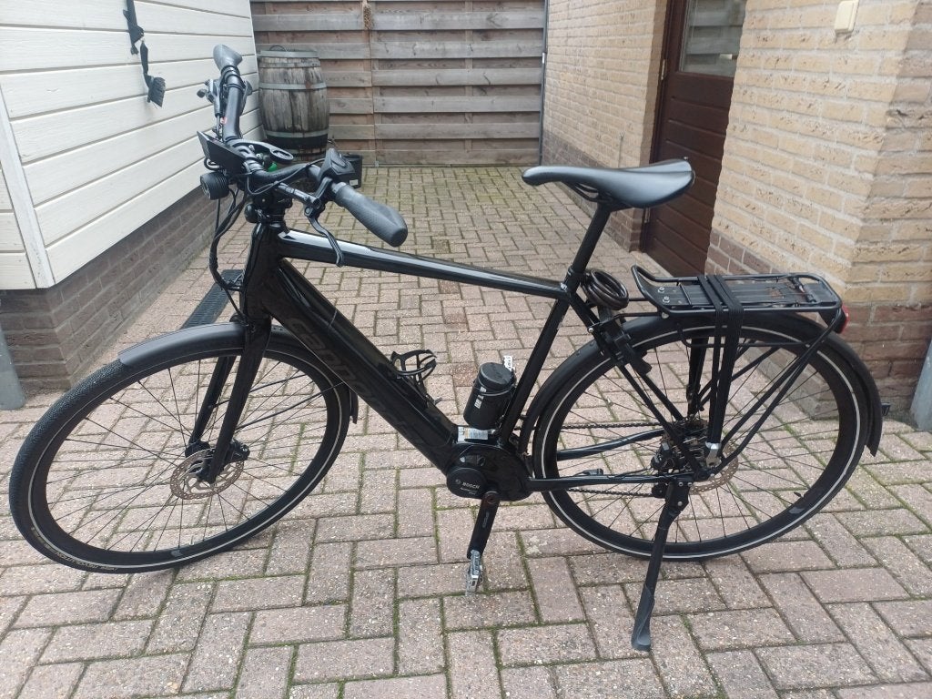 Cannondale Quick Neo + heren E bike, Ophalen, Gebruikt, 50 km per accu of meer, Overige merken