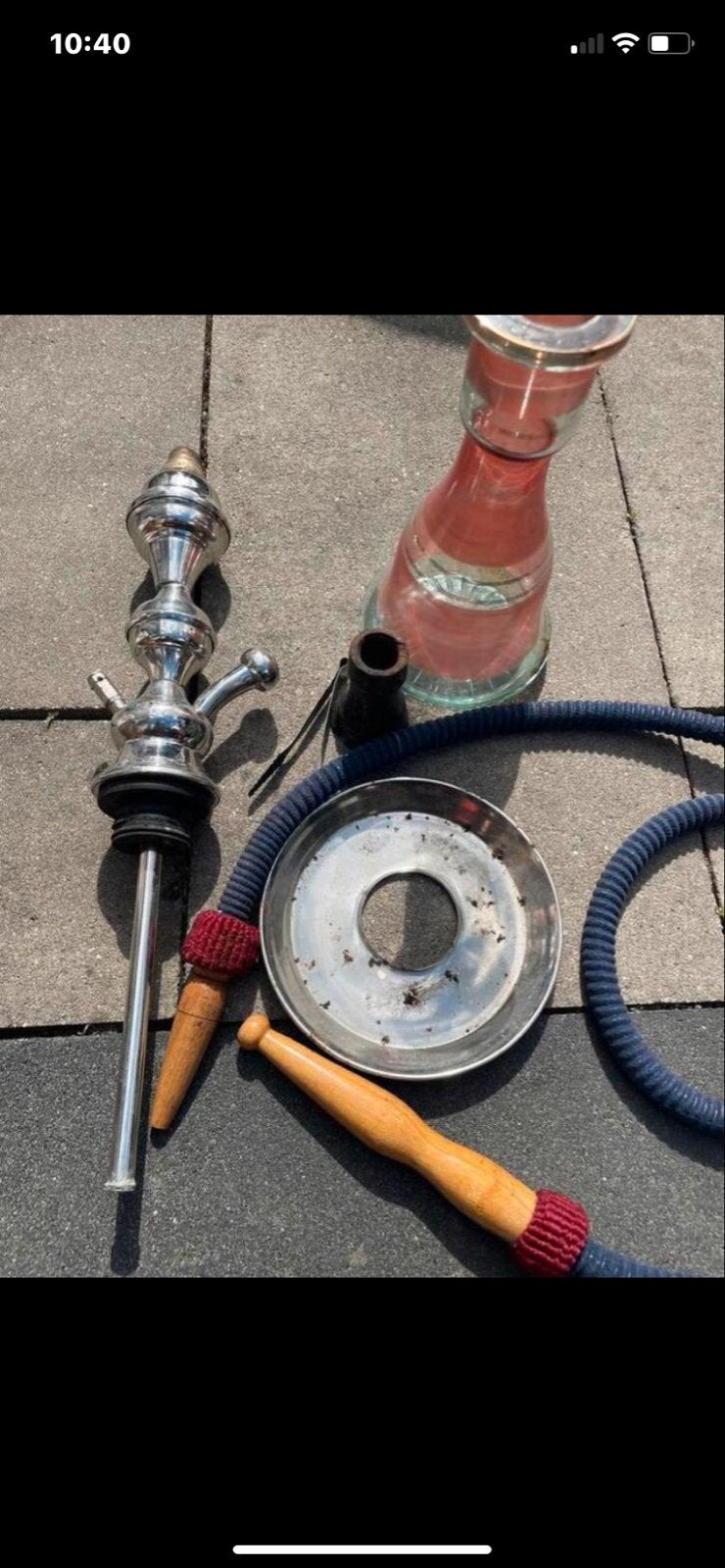 Waterpijp met slang, Ophalen of Verzenden, Gebruikt, (Water)pijp