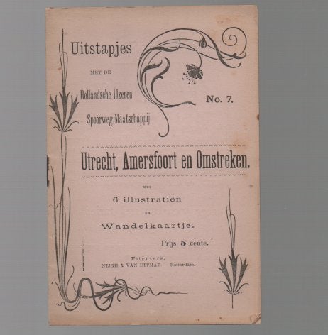 Uitstapjes Utrecht Amersfoort en omstreken Spoorwegen, Onbekend, Folder, Ophalen of Verzenden, Zo goed als nieuw