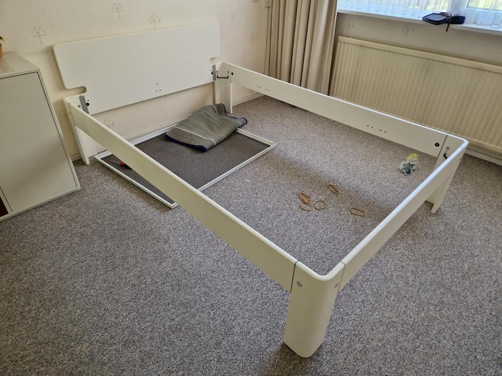 Auping Auronde 140x210x48cm  met 2 spiraalbodems 70x210, Ophalen, ., Zo goed als nieuw, .