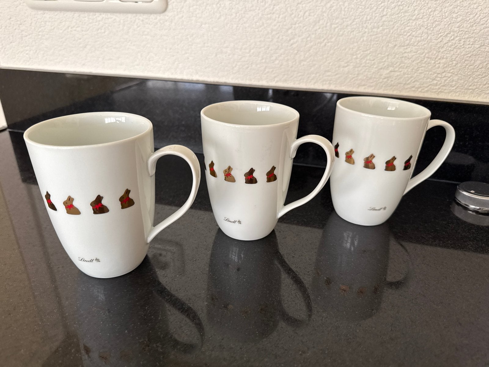 Set van 3 Lindt mokken met paashaasjes, Ophalen, Overige merken, Mok, Zo goed als nieuw