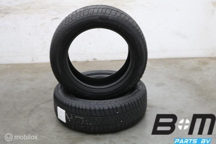 2 x 2255517 97H Pirelli Sottozero 3 Winter RFT 5mm 225 55 17, Gebruikt, 17 inch, Winterbanden, Band(en)