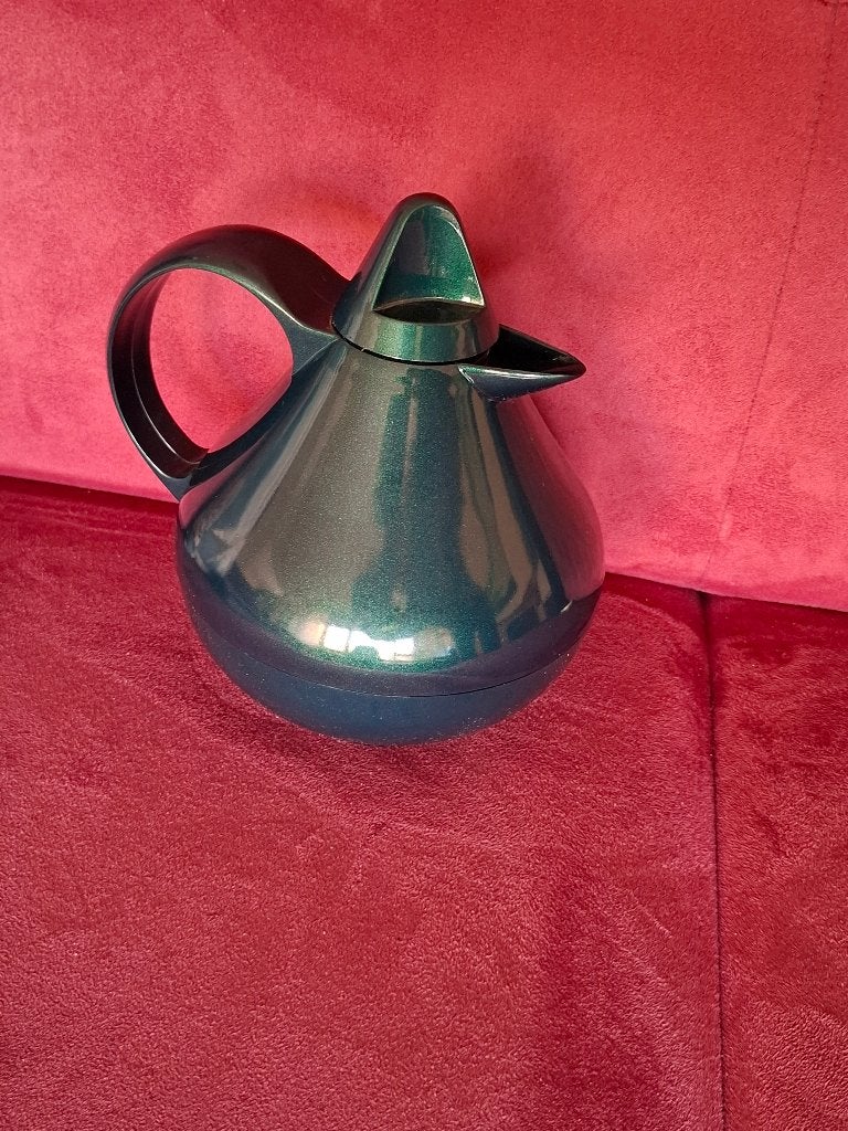 Vintage donkergroene design thermoskan NIEUW, Overige typen, Ophalen of Verzenden, Nieuw