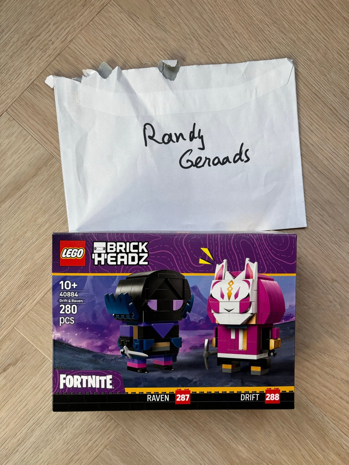 LEGO BrickHeadz 40884 Drift & Raven Fortnite nieuw in doos, Overige thema's, Lego, Nieuw, Ophalen of Verzenden