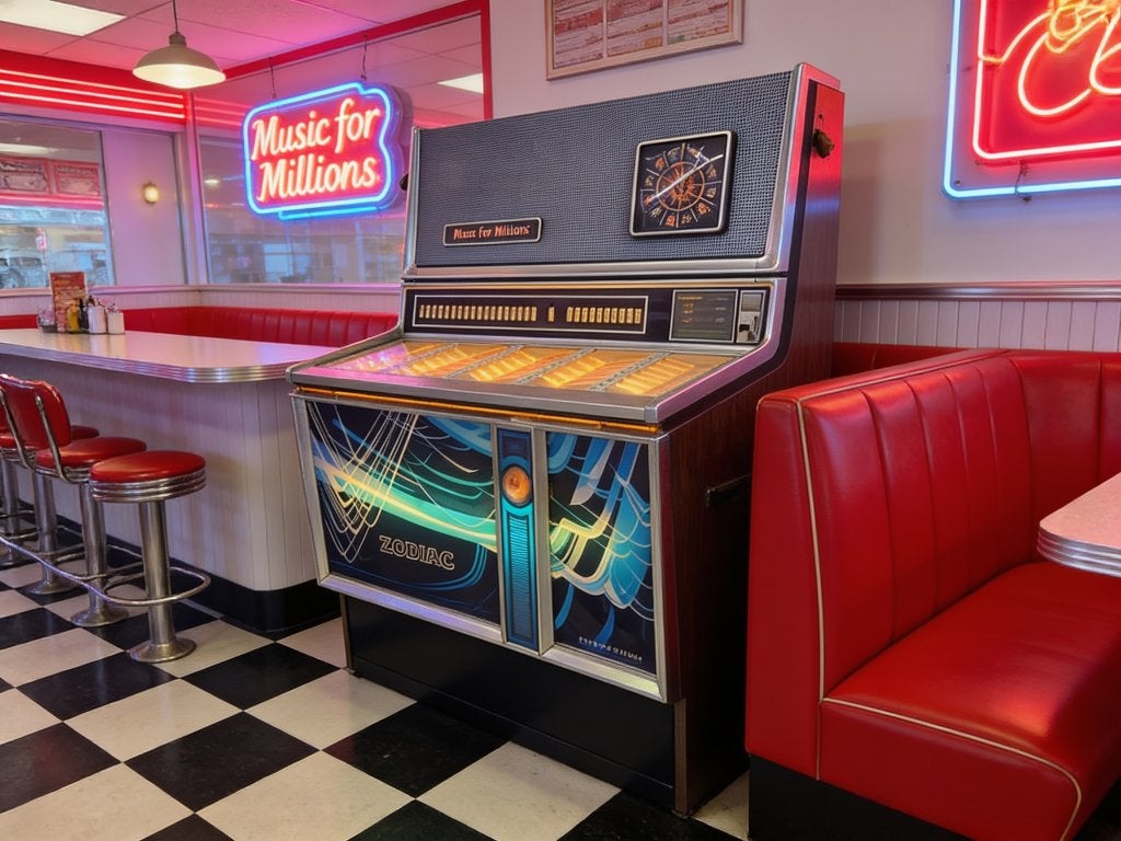 Wurlitzer Zodiac Jukebox - Schuurvondst, Nagezien