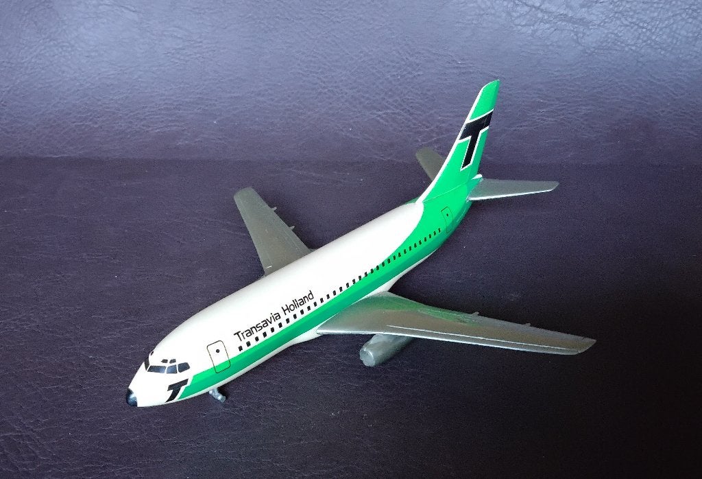 Vliegtuig schaalmodel vintage Transavia Holland Boeing 737, Verzamelen, Ophalen of Verzenden, Gebruikt, Schaalmodel
