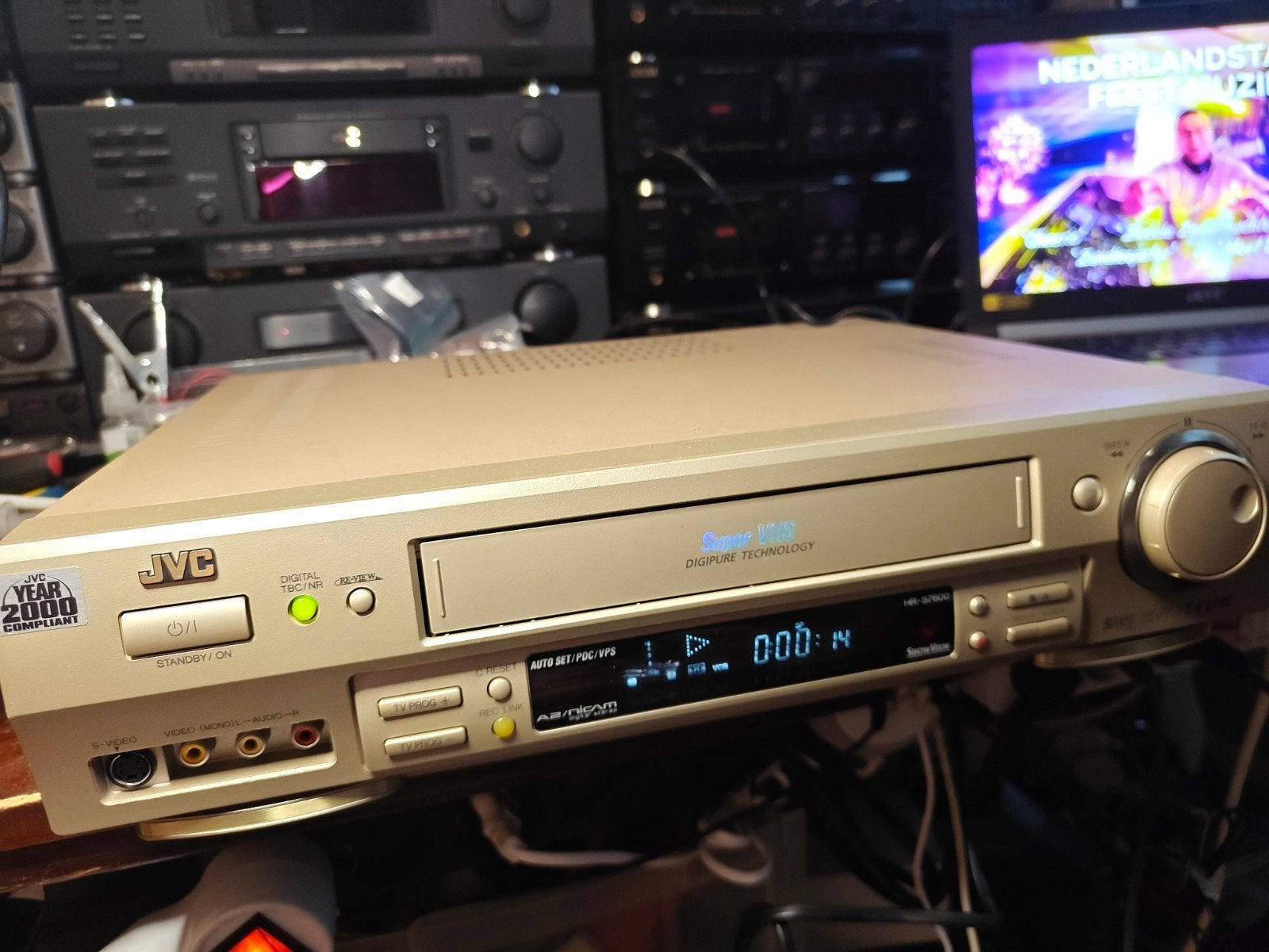 JVC HR-S7600EU S-VHS videorecorder – TBC/DNR, Ophalen of Verzenden