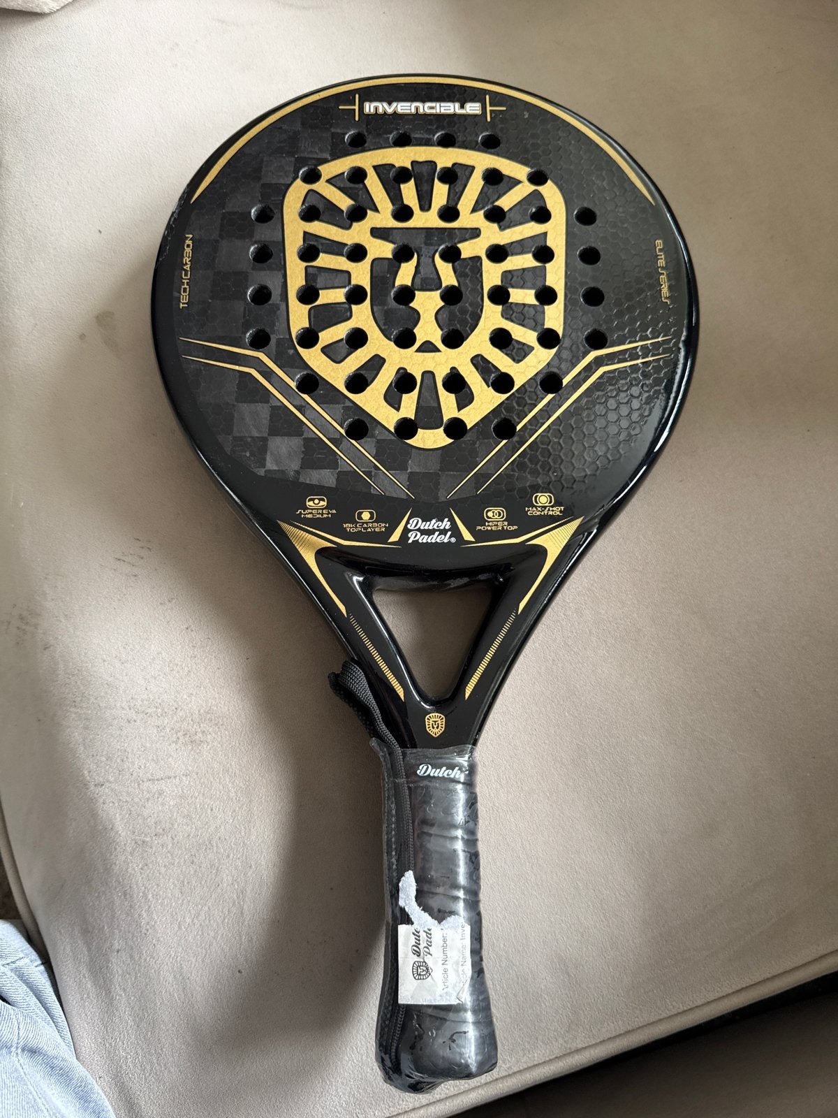 Nieuw Dutch Padel Invencible Padelracket - Elite Series, Sport en Fitness, Ophalen of Verzenden, Nieuw, Padelracket