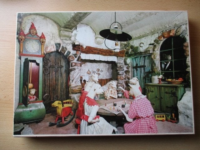 Efteling puzzel  Geitjes spelen ganzenbord  100 stukjes oud!, Ophalen of Verzenden, 500 t/m 1500 stukjes, Gebruikt