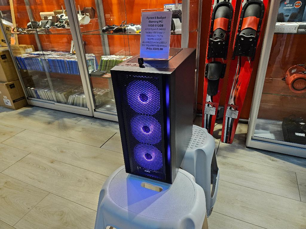 Ryzen 5 Budget Game PC 16GB 512GB Win11 Pro | Nette Staat, Ophalen, Zo goed als nieuw, 3 tot 4 Ghz, 16 GB