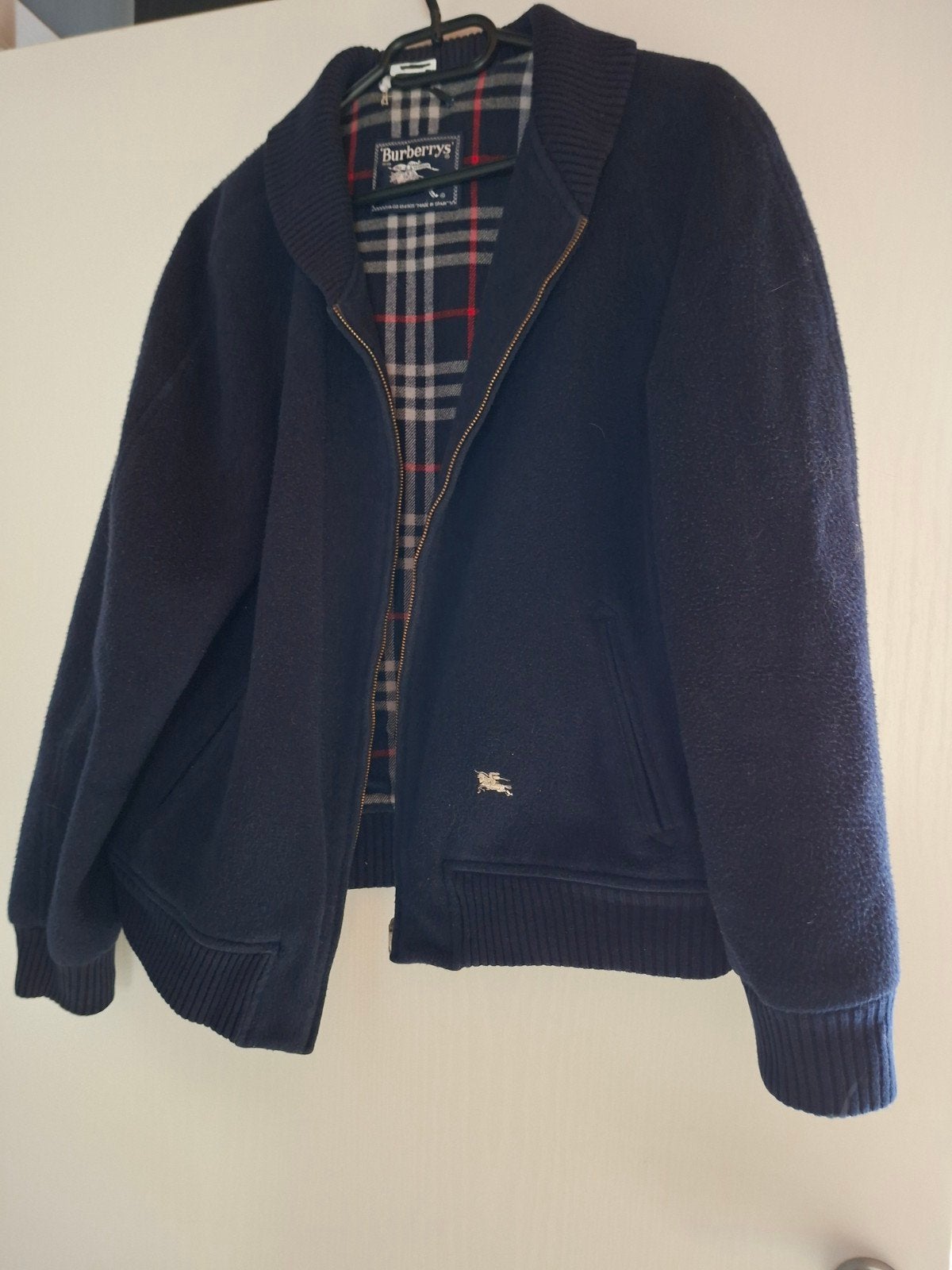 Originele vintage Burberry Burberry's wollen jas, Ophalen of Verzenden, Gedragen, Burberry, Maat 48/50 (M)