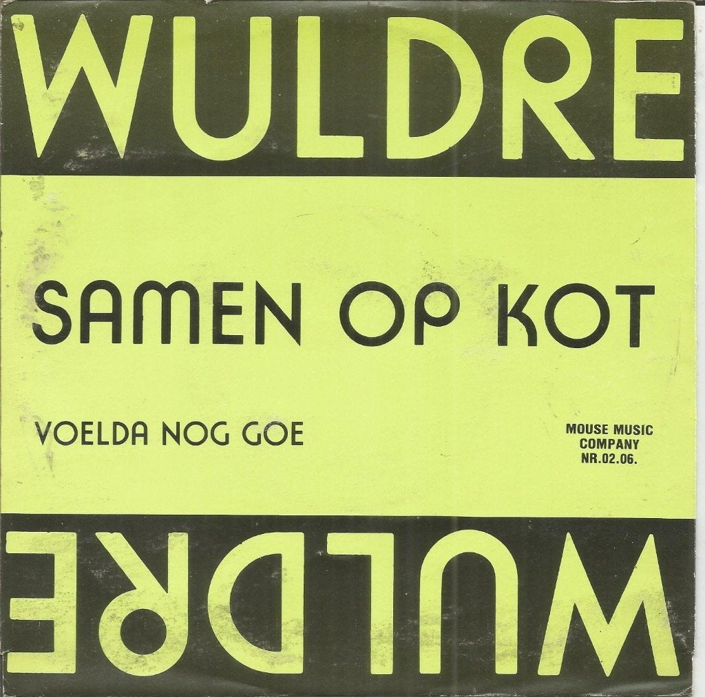 Wuldre – Samen Op Kot (1987), Fotohoes, 7 inch, Ophalen of Verzenden, Zo goed als nieuw