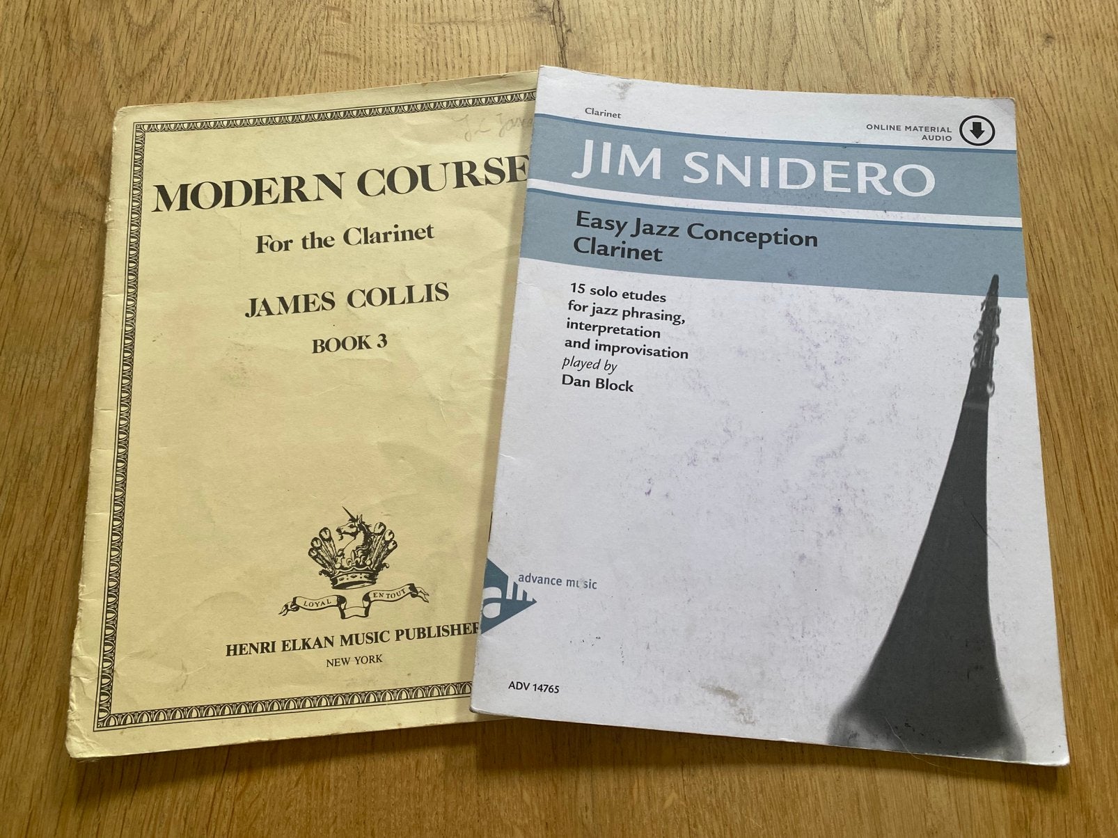 Bladmuziek klarinet, Muziek en Instrumenten, Bladmuziek, Ophalen of Verzenden, Zo goed als nieuw, Les of Cursus, Klarinet