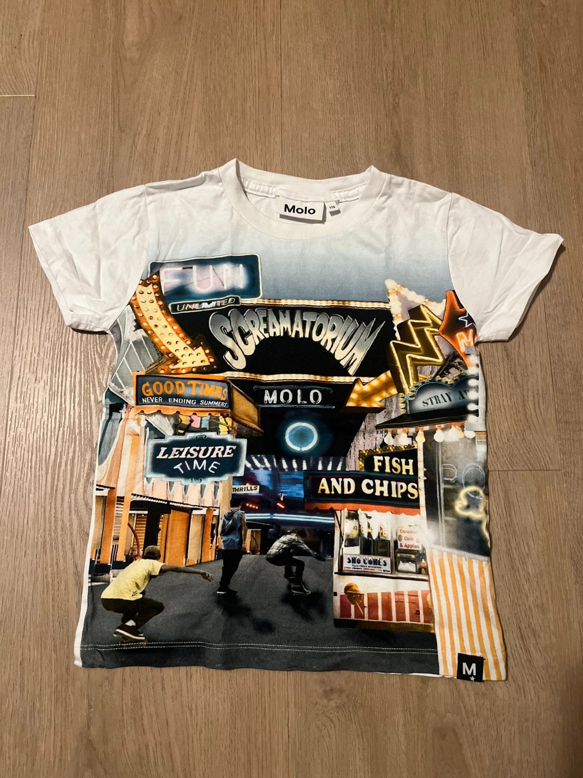 Molo shirt zgan maat 110 jongen, Ophalen of Verzenden, Zo goed als nieuw, Jongen, Shirt of Longsleeve