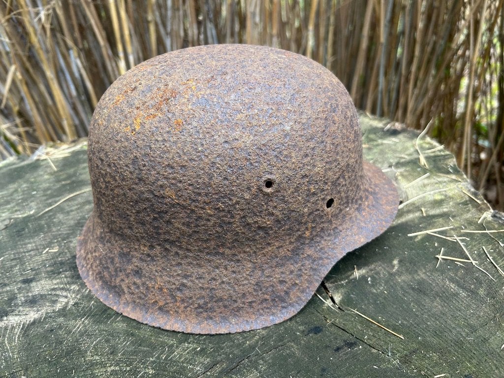 Duitse M42 helm WO2, Verzamelen, Ophalen of Verzenden, Duitsland, Helm of Baret