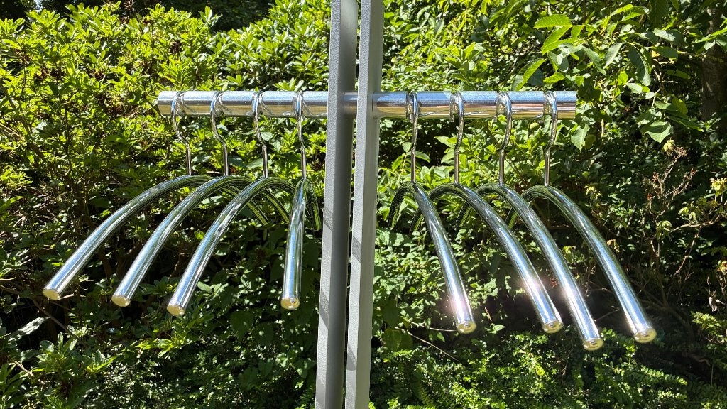 Cascando standfree design staande kapstok met 8 hangers, Ophalen, Zo goed als nieuw, Metaal, Staande kapstok