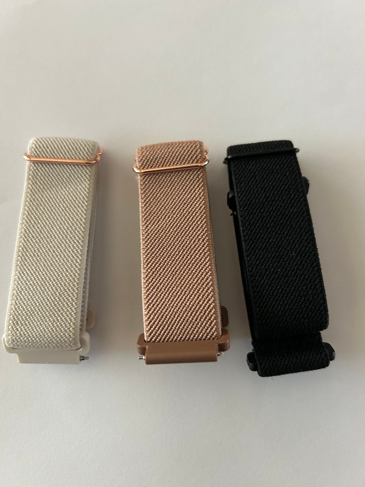 3x Horlogebandje voor smartwatch - Verschillende kleuren, Ophalen of Verzenden, Nieuw, Zwart, Android