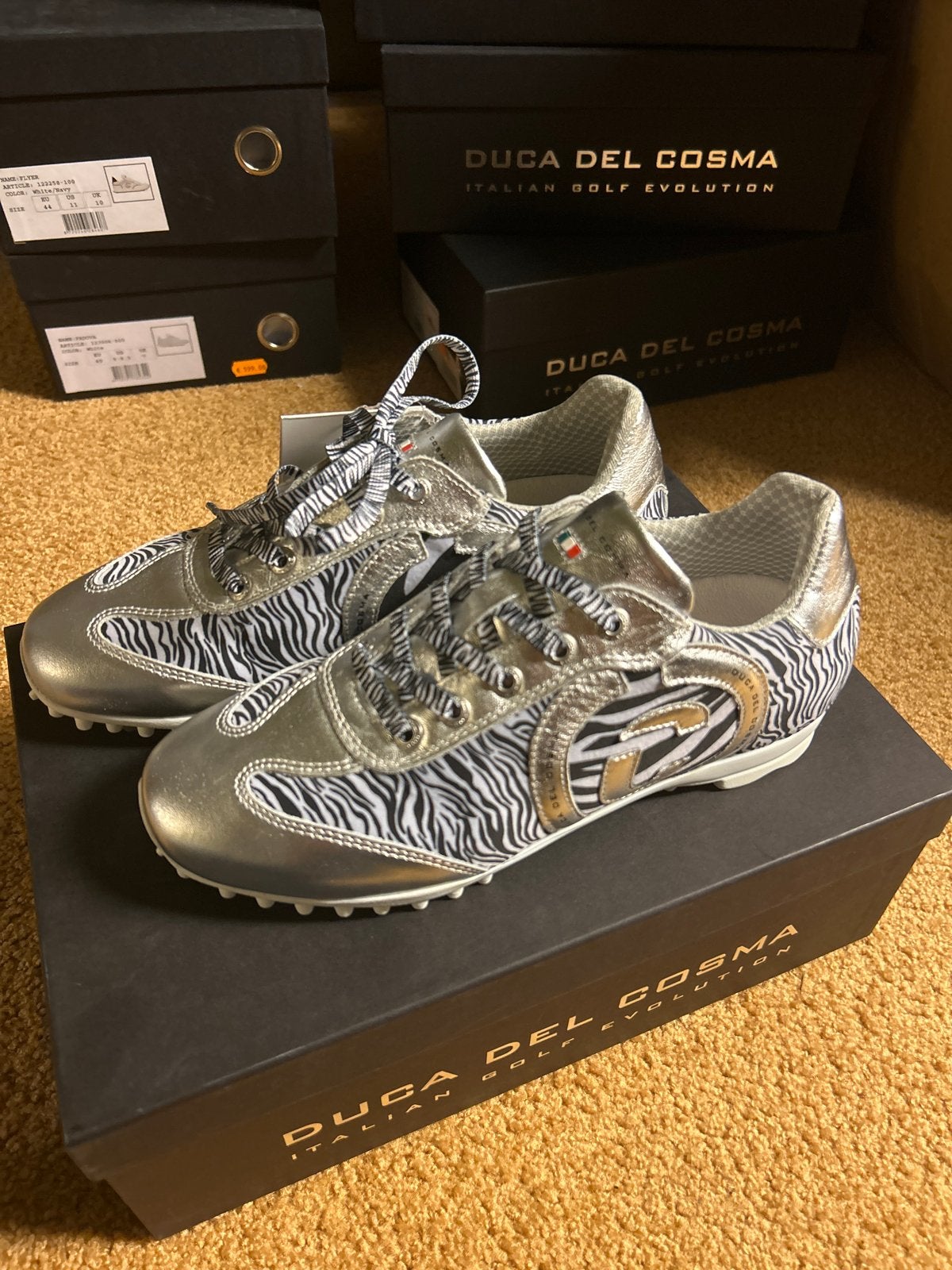 Nieuwe Duca del Cosma golfschoenen dames maat 37, Overige merken, ., Schoenen, Nieuw