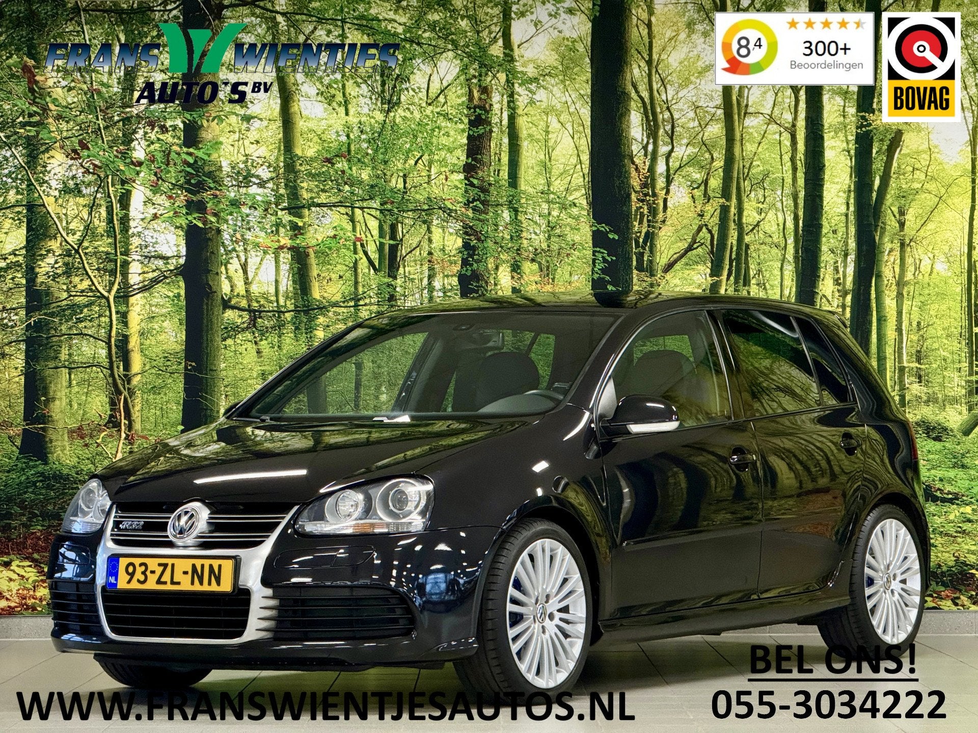 Volkswagen Golf 3.2 R32 | 5 Deurs | 250 PK! | 6 Cilinder | Y, Auto's, Gebruikt, Zwart, 3189 cc, 252 pk