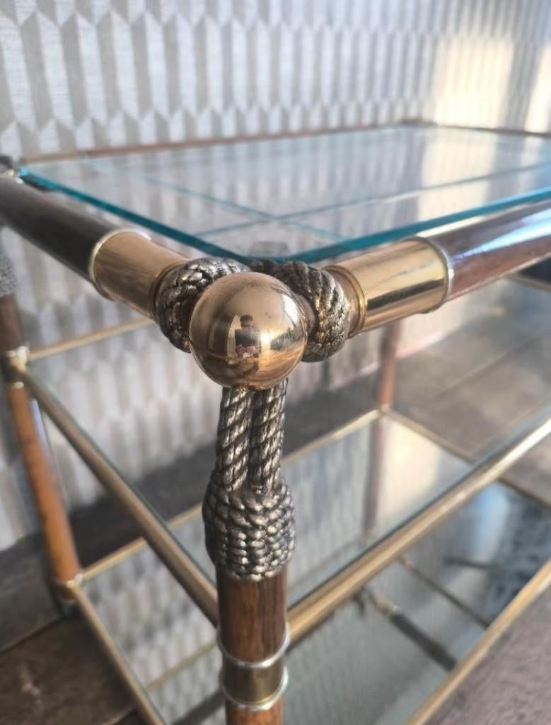 Hollywood Regency Serveerwagen - Curvasa Stijl, Ophalen