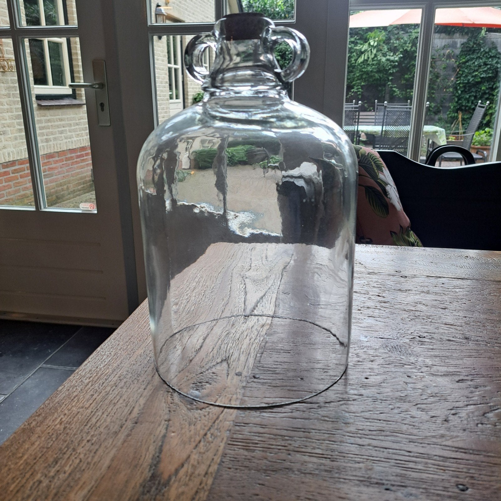 Grote glazen fles met kurk - Decoratief of voor drank, Ophalen