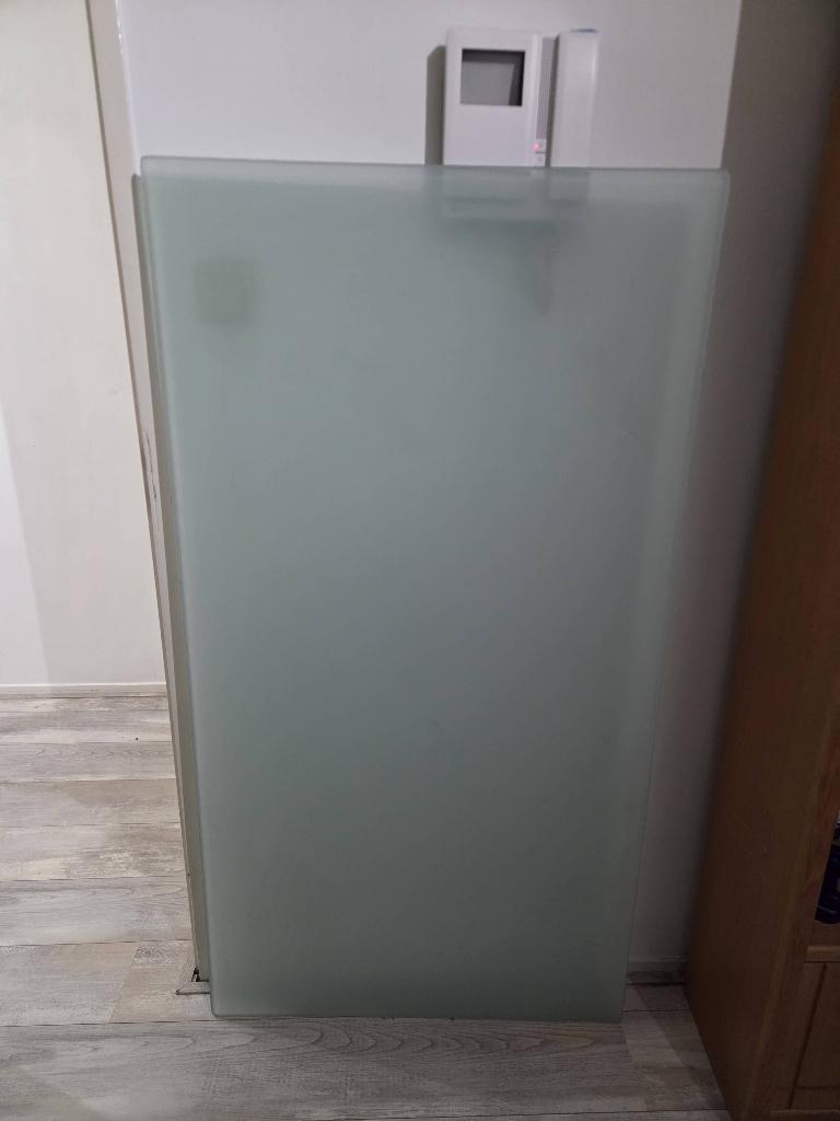 Tafelblad glas 150x80x1 cm, Ophalen, Gebruikt, Rechthoekig, Overige materialen