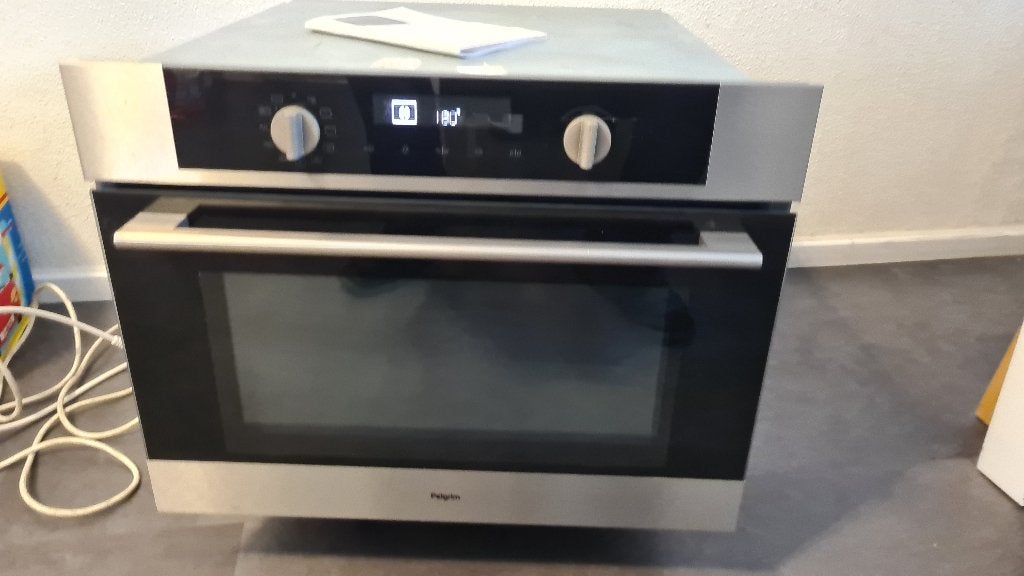 Luxe pelgrim inbouw oven combi magnetron model MAC514RVS, Ophalen, Gebruikt, Pelgrim, Oven met grill