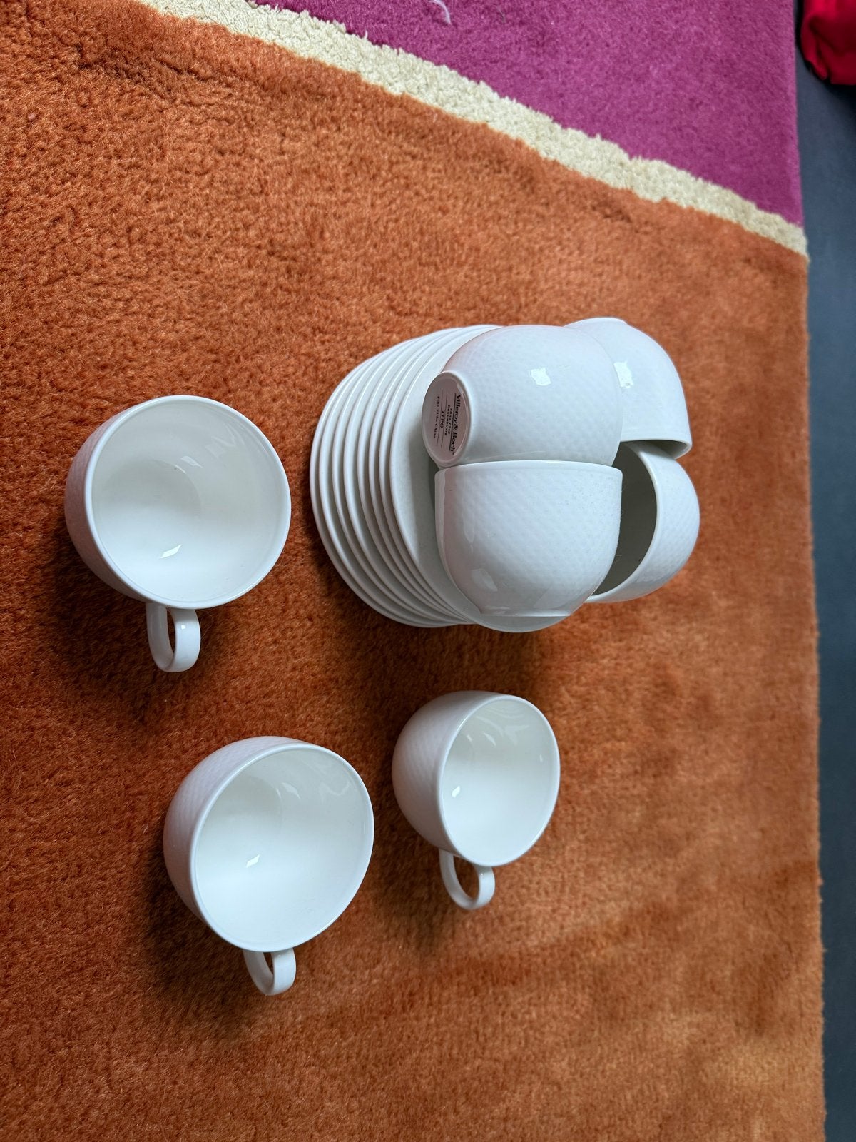 Tipo serie van Villeroy & Boch kop en schotels - 7 stuks, Villeroy & Boch, Ophalen of Verzenden, Zo goed als nieuw, Modern
