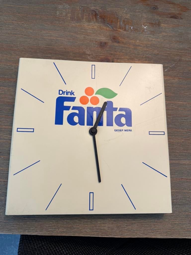 Hele oude reclame  fanta klok, Ophalen of Verzenden, Zo goed als nieuw, Reclamebord