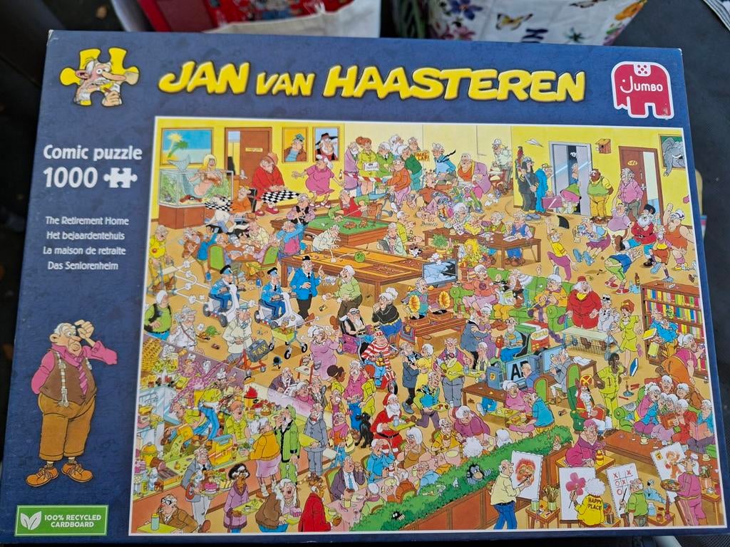 Jan van Haasteren Het Bejaardentehuis, Hobby en Vrije tijd, Denksport en Puzzels, Ophalen, 500 t/m 1500 stukjes, Zo goed als nieuw