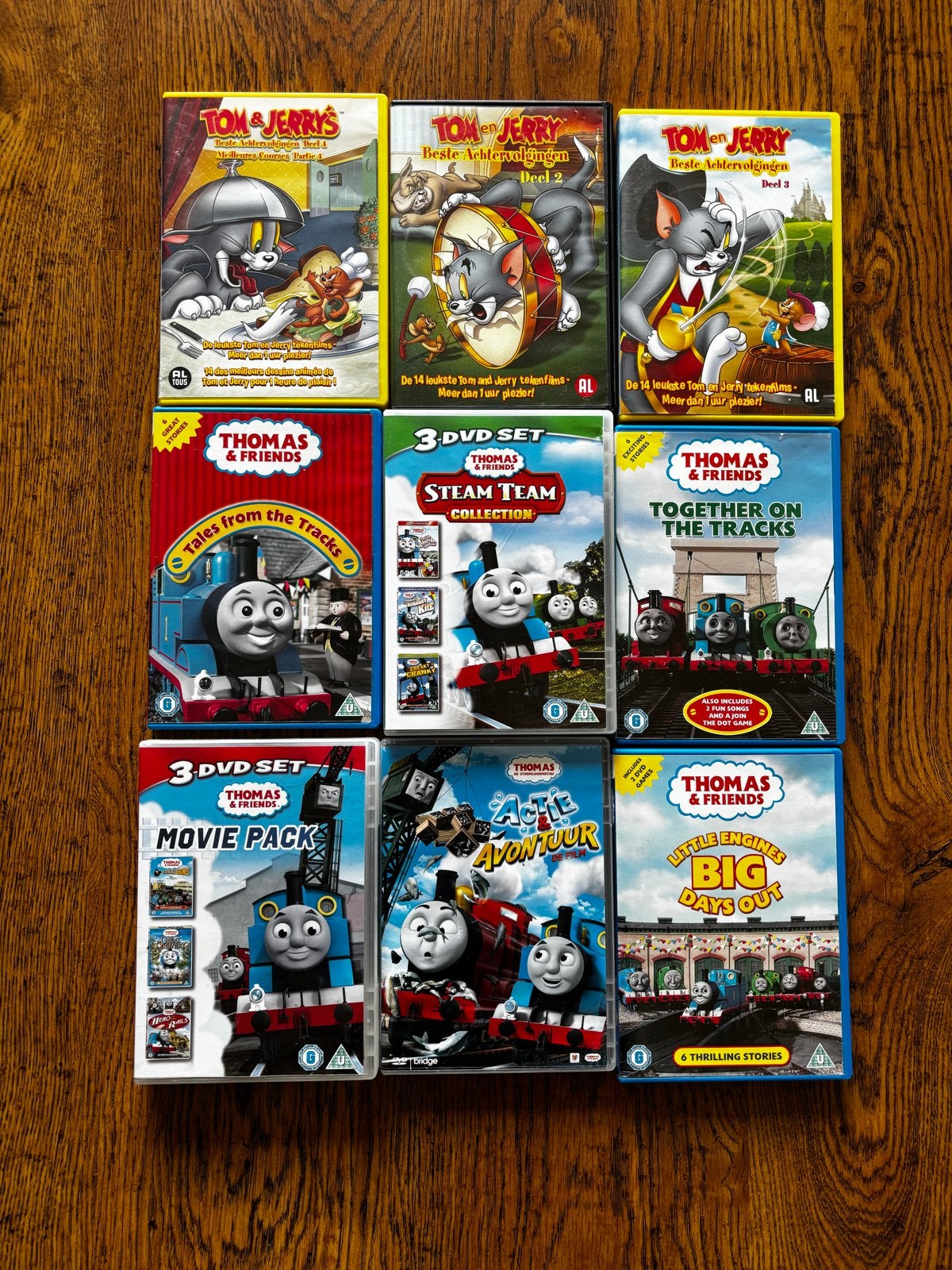 Grote collectie kinderfilms op DVD (27 stuks), Gebruikt, Animatie, Alle leeftijden, Nederlands