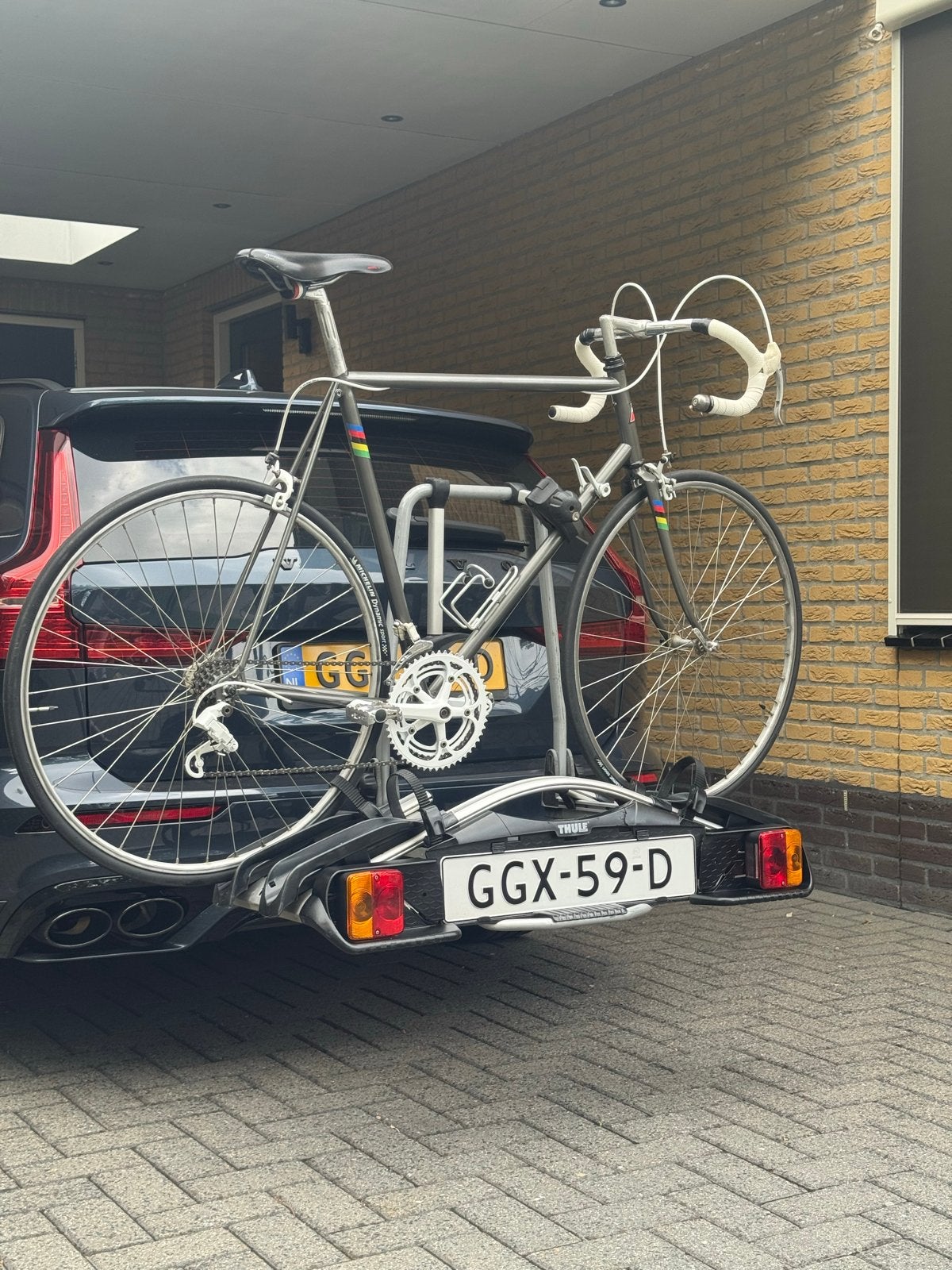 Thule EuroWay G2 921 Trekhaakdrager voor 2 fietsen, Ophalen, 2 fietsen, Gebruikt, Trekhaakdrager