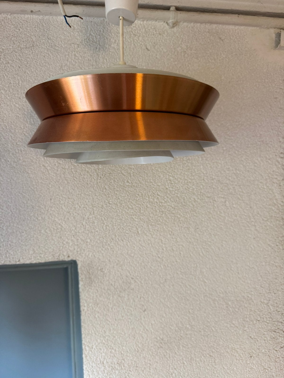 Hanglamp,sixties,zeventies,deens design,Mid-Century,vintage, Gebruikt, Metaal, Deens design,sixties,zeventies,Mid-Century, E27 (groot)