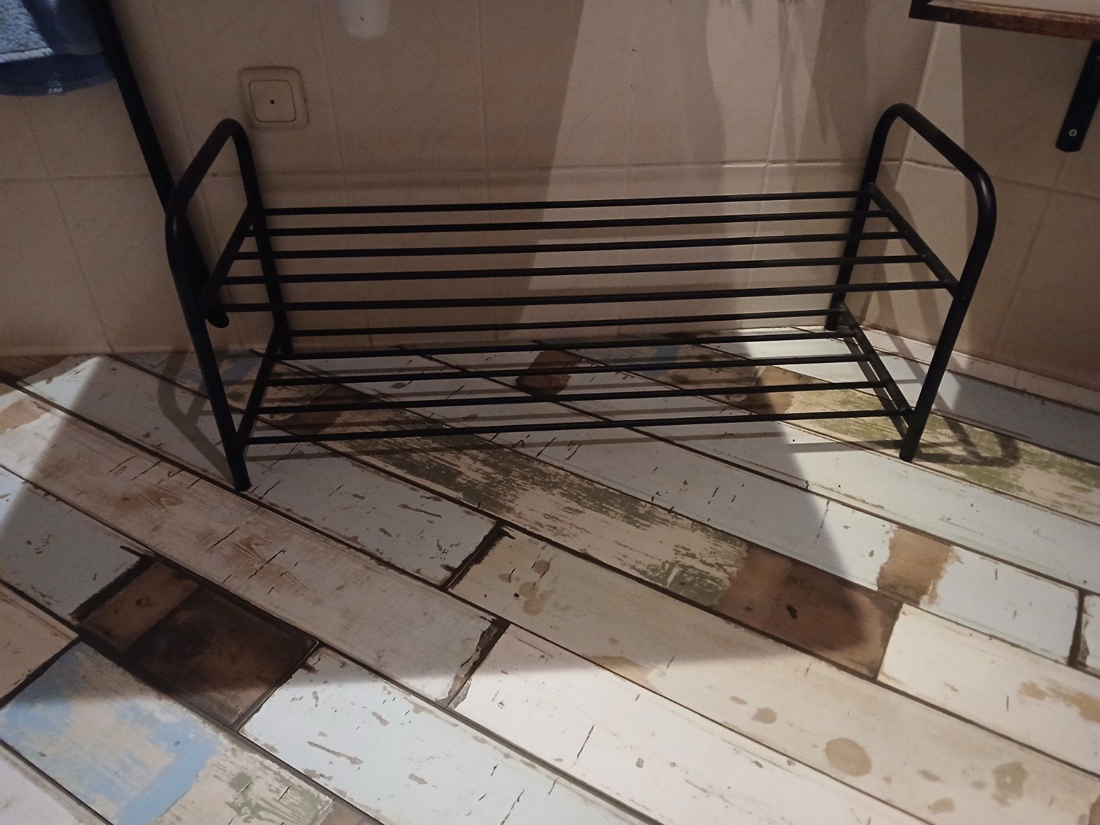 Zwart metalen schoenenrek - Zo goed als nieuw, Ophalen, Zo goed als nieuw