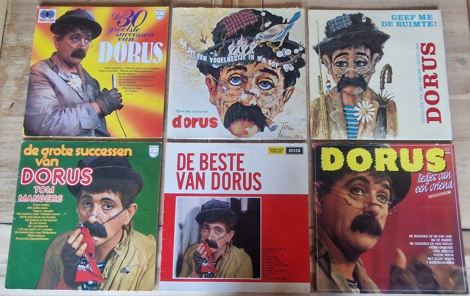 Nostalgische verzameling LP's / Vinyl - Dorus / Tom Manders, LP, Gebruikt, Ophalen of Verzenden, Levenslied of Smartlap