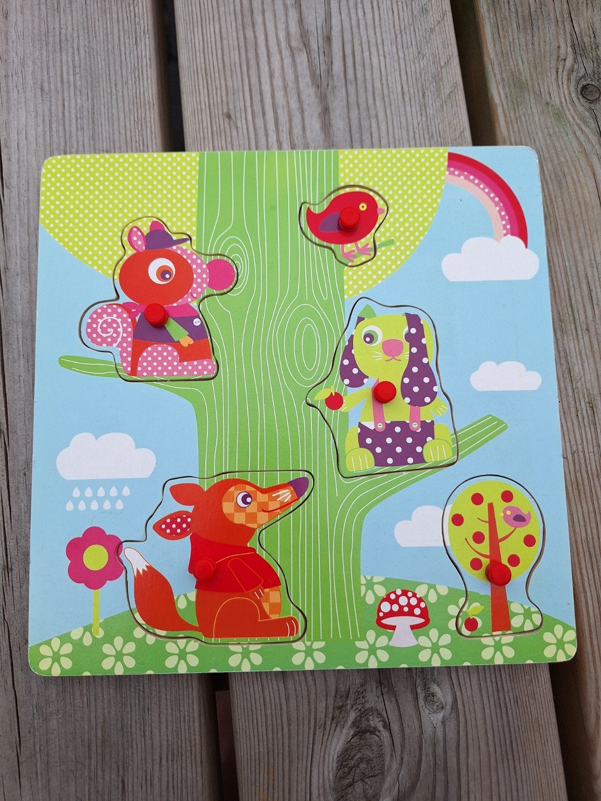 houten puzzel, Kinderen en Baby's, Speelgoed | Houten speelgoed, Ophalen of Verzenden, Zo goed als nieuw