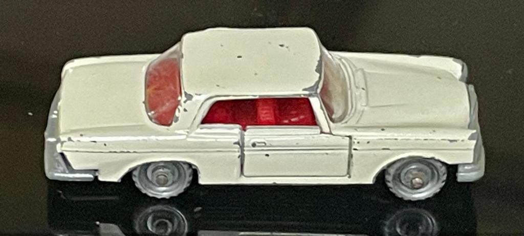 Vintage Bestbox Mercedes-Benz 250SE Modelauto Wit Rood Inter, Ophalen of Verzenden, Gebruikt, Auto