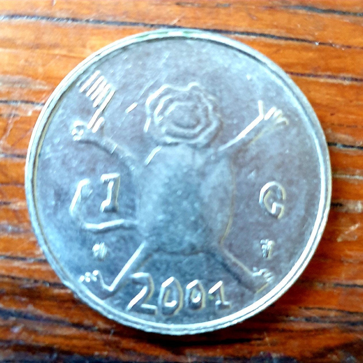 Nederlandse 1 gulden munt 2001 Koningin Beatrix, Ophalen of Verzenden, Koningin Beatrix, 1 gulden