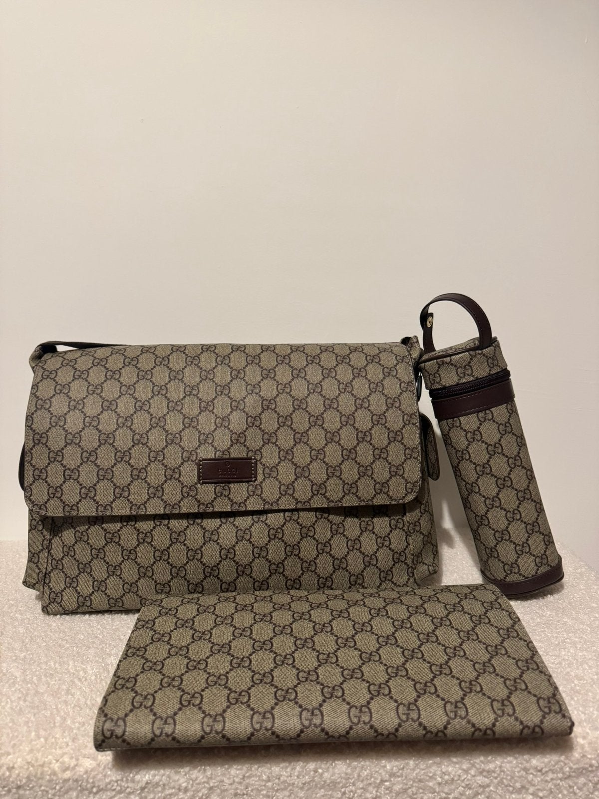 Gucci luiertas *NIEUW* GUCCI diaperbag *NEW*, Verzorgingstas, Bruin, Gucci, Nieuw