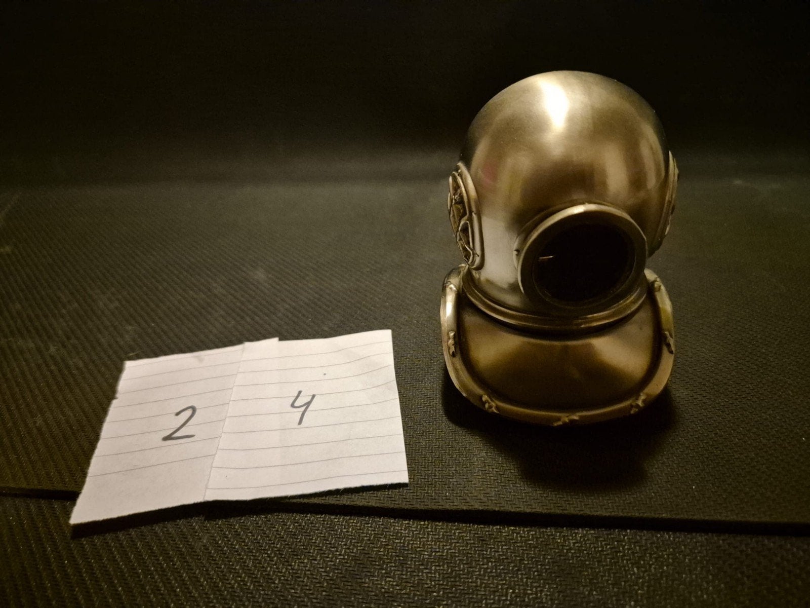 Vintage tafelaansteker duikhelm, Ophalen, Zo goed als nieuw, Motorboot of Zeilboot, Gebruiksvoorwerp