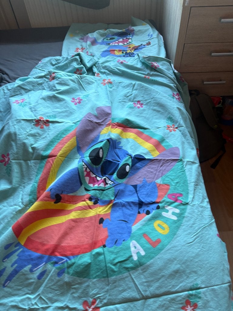 Stitch dekbedovertrek, Ophalen of Verzenden, Zo goed als nieuw, Jongetje of Meisje, Blauw
