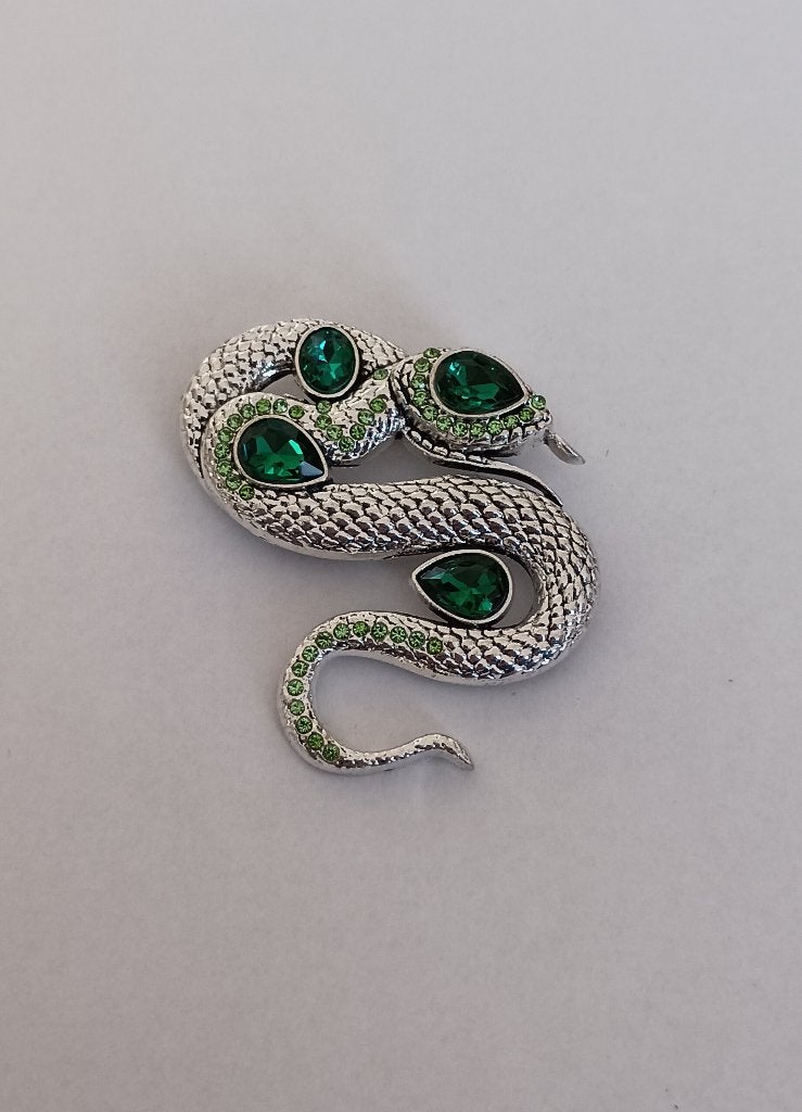 Slang broche, Sieraden, Tassen en Uiterlijk, Broches, Overige materialen, 4 tot 7 cm, Overige kleuren, Nieuw