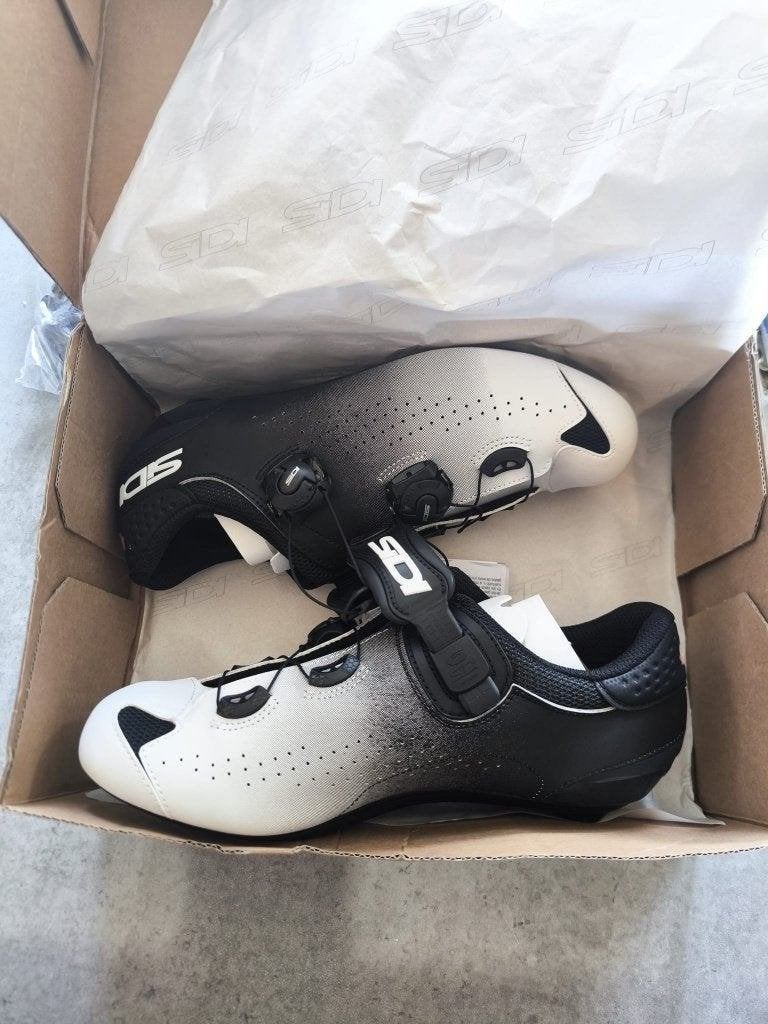 Sidi Genius 10 Mega Wielrenschoenen Wit/Zwart Heren Maat 42, Ophalen of Verzenden, Nieuw
