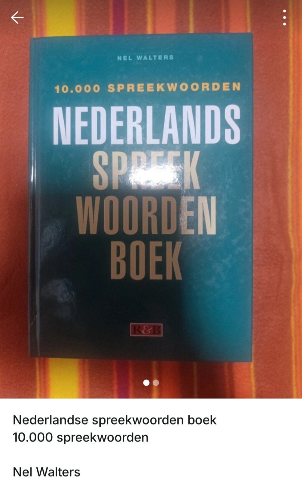 Nederlands Spreekwoordenboek - 10.000 Spreekwoorden, Boeken, Ophalen of Verzenden, Gelezen, Nel Walters, Nederlands