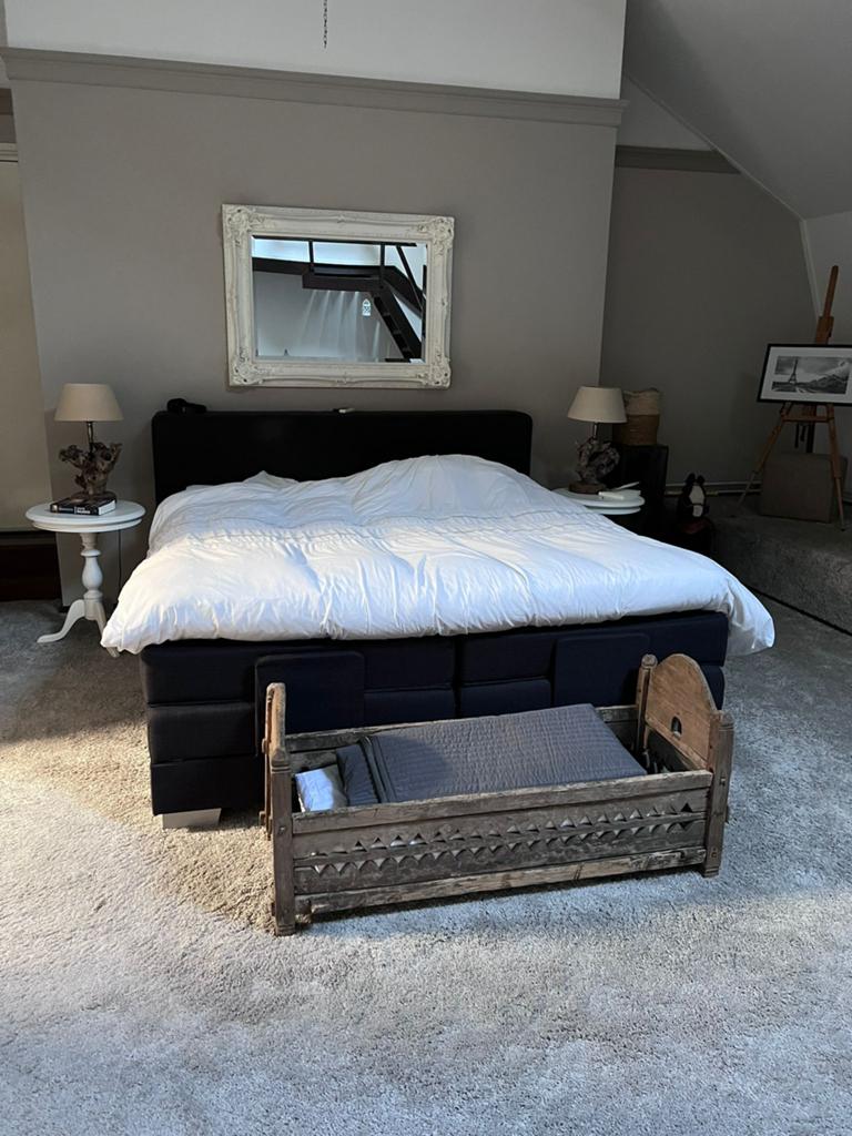 Boxspring 2 persoonsbed, Ophalen, Gebruikt, Tweepersoons