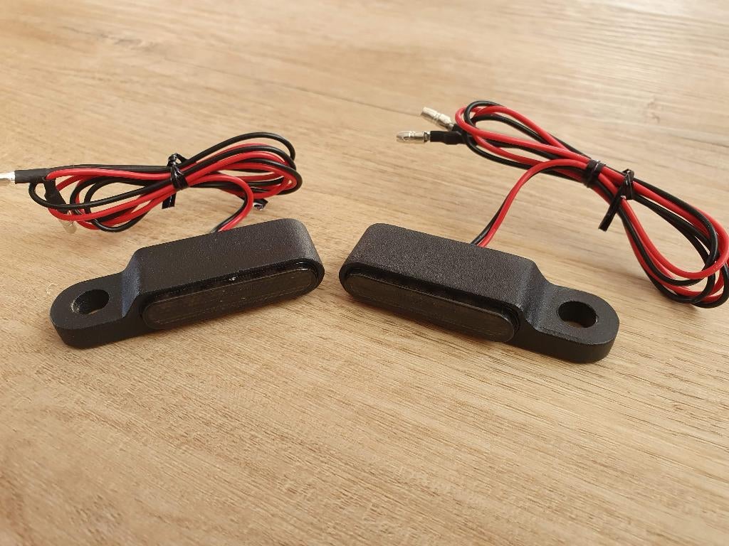 Knipperlichten Aluminium Stuurmontage Bobber / Chopper, Motoren, Ophalen of Verzenden