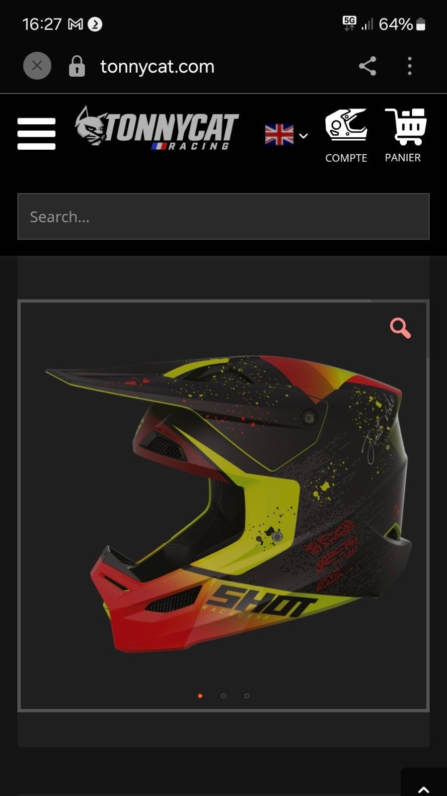 SHOT FURIOUS MATRIX RED HELM MAAT M CROSS HELM!, Fietsen en Brommers, Ophalen, Zo goed als nieuw