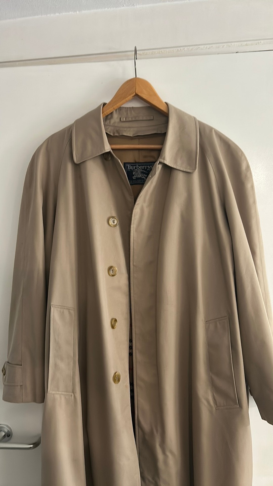 Burberry's; heren dikke jas met uitritsbare wintervoering, Ophalen, Zo goed als nieuw, Maat 52/54 (L), Beige