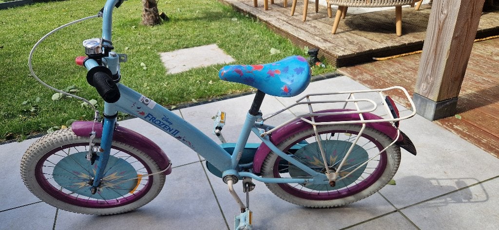 Kinderfiets Frozen, Ophalen, Terugtraprem, Onbekend, 16 tot 20 inch